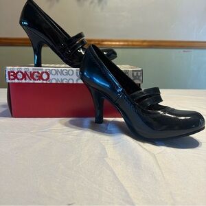 Vintage Y2K BONGO Black Women's Fiona Heels size 7 1/2  NWT and NIB
